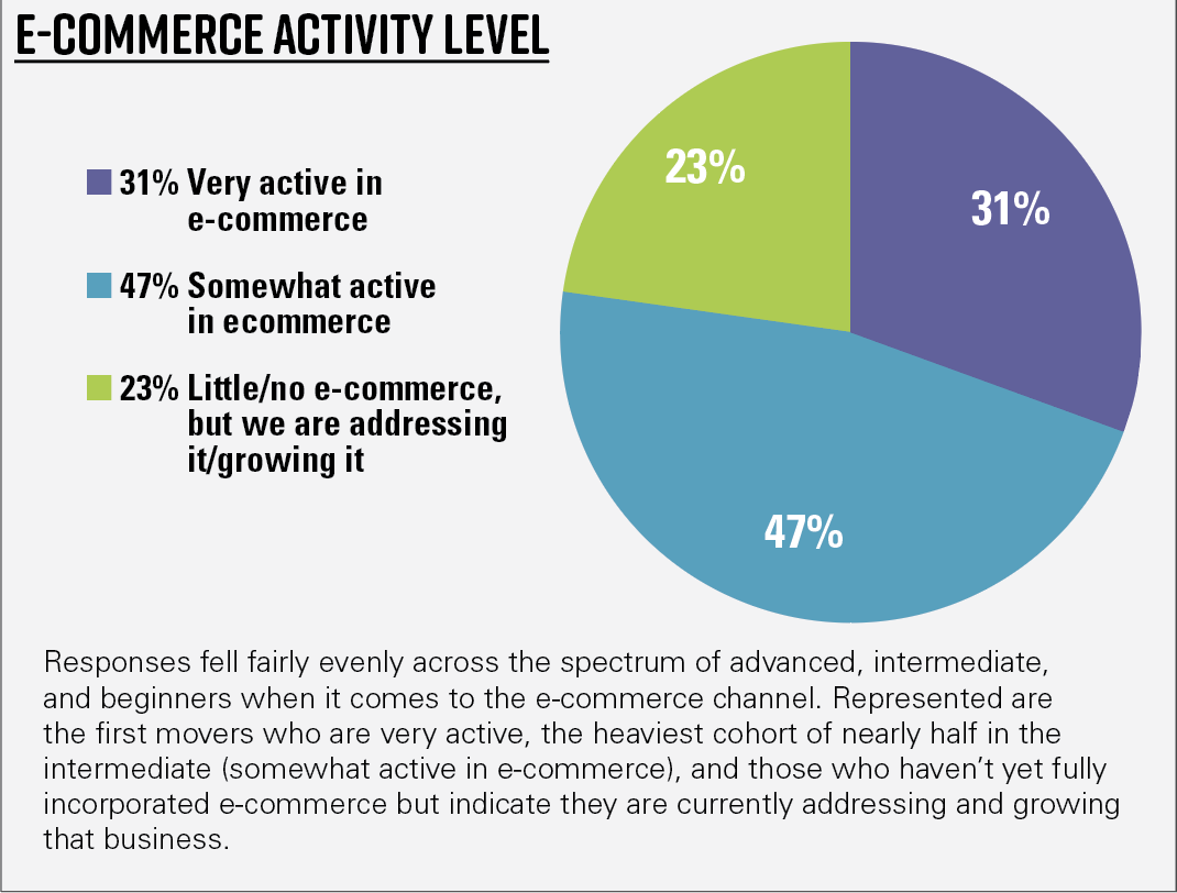 Chart 3—Demographics of respondents—E-commerce activity level