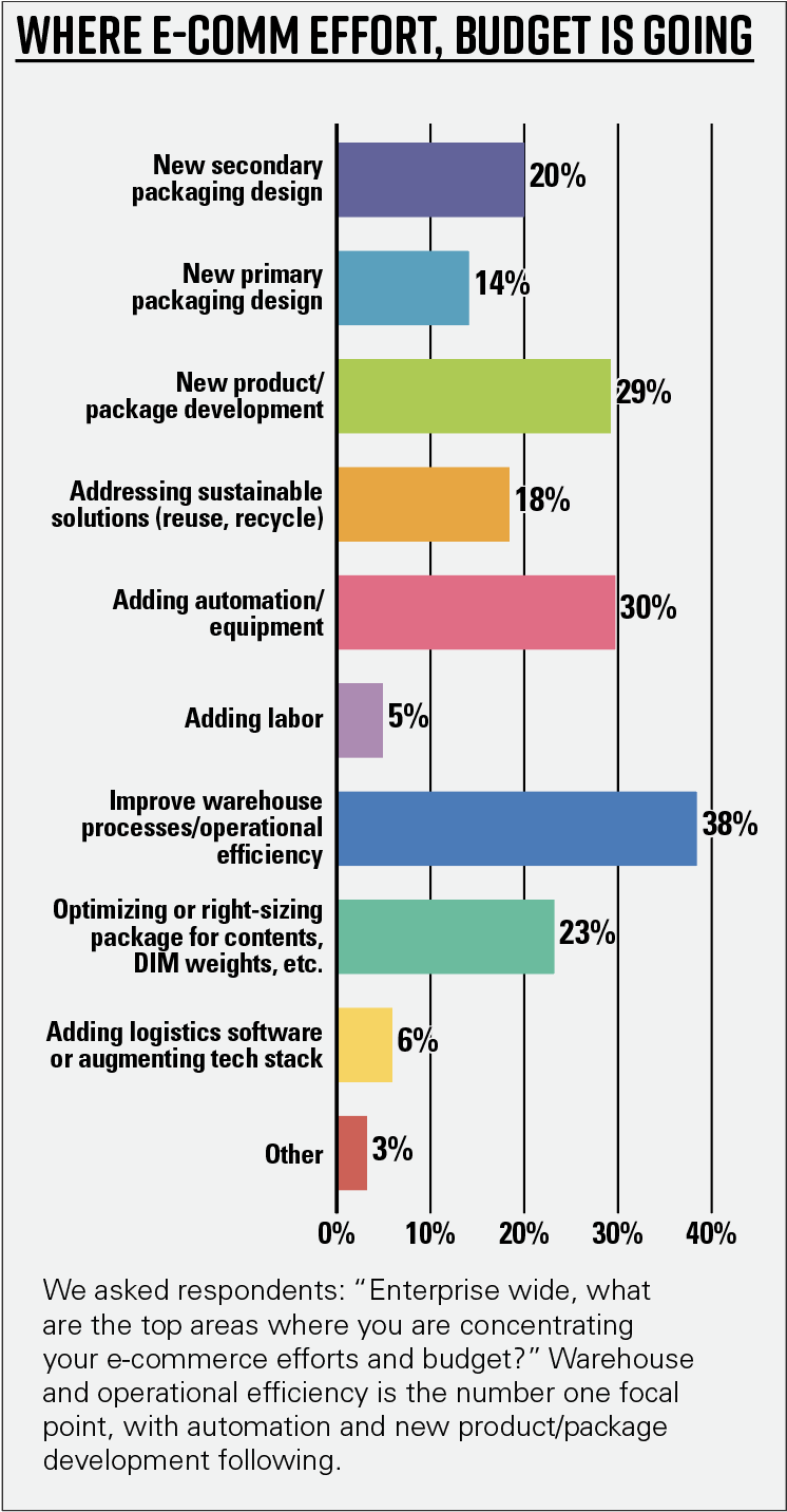 Chart 9—Where e-comm effort, budget is going